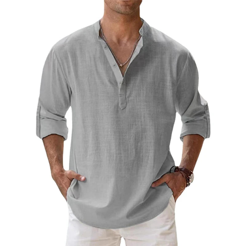 New Cotton Linen Shirts for Men