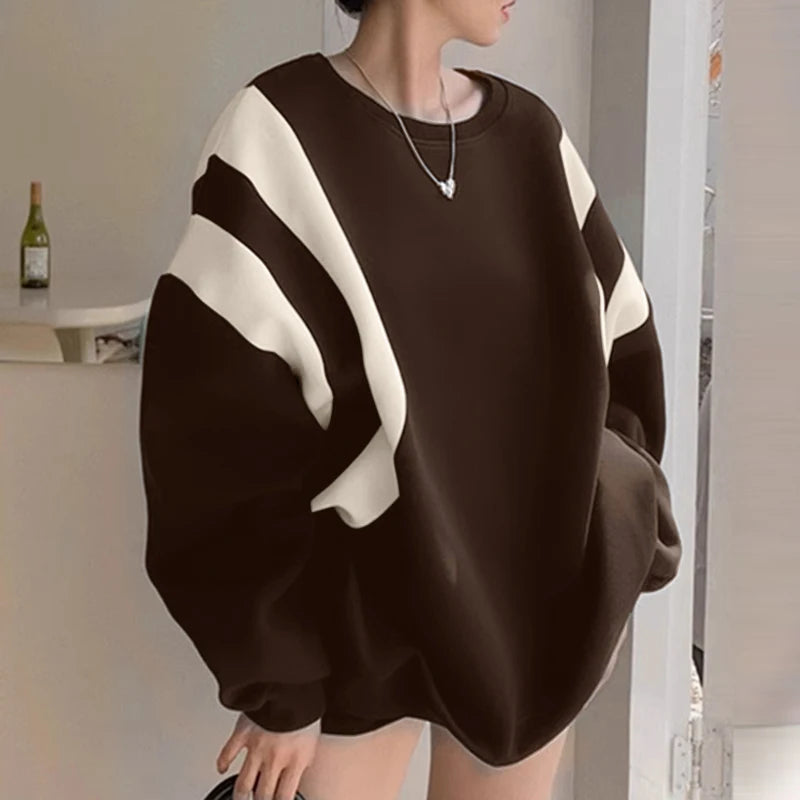 Holiday Oversized O-neck Hoodies