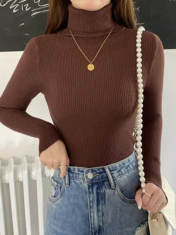 Women Fall Turtleneck Sweater