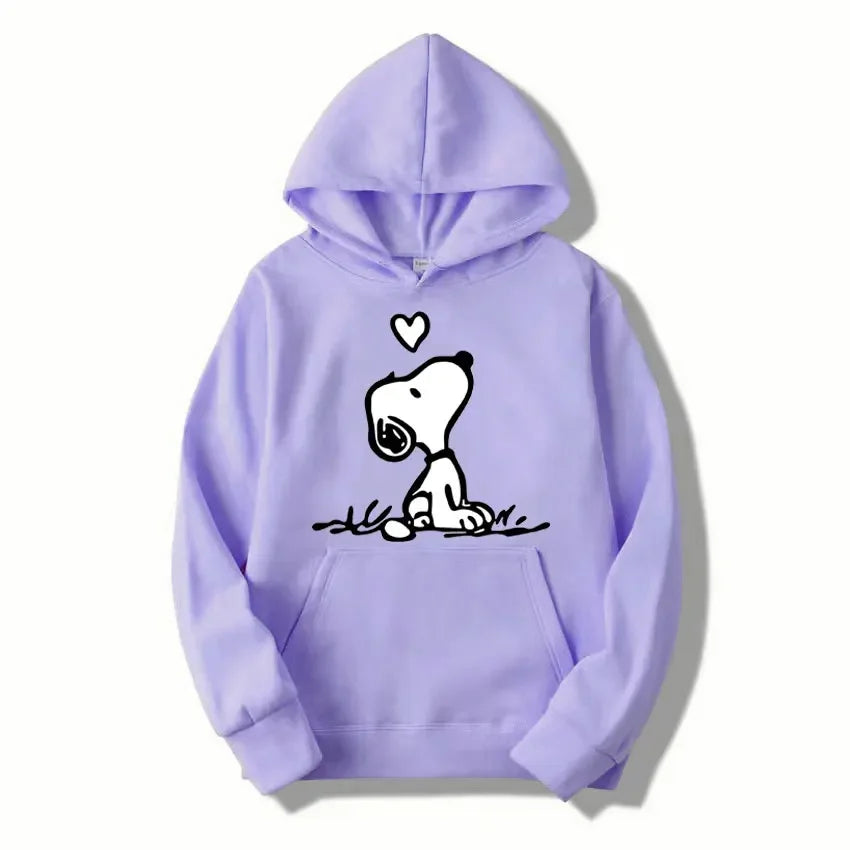 Comics Snoopy Hoodie Women Sweatshirt