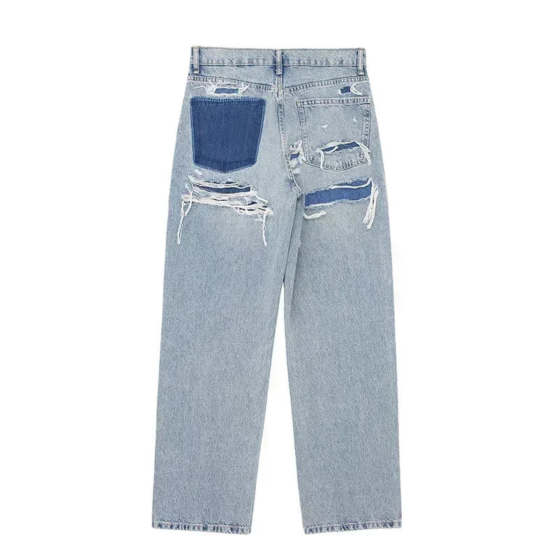 Baggy Jeans Women High Waisted Vintage Denim Pants