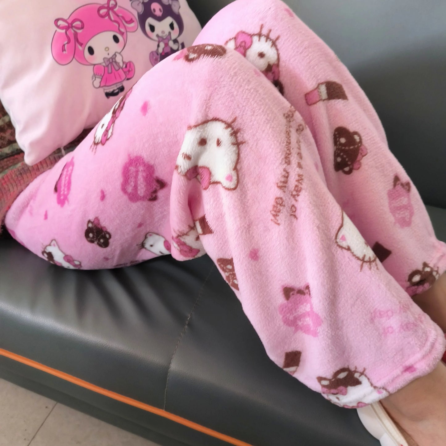 Hello Kitty Fleece Coral Pajama Pants