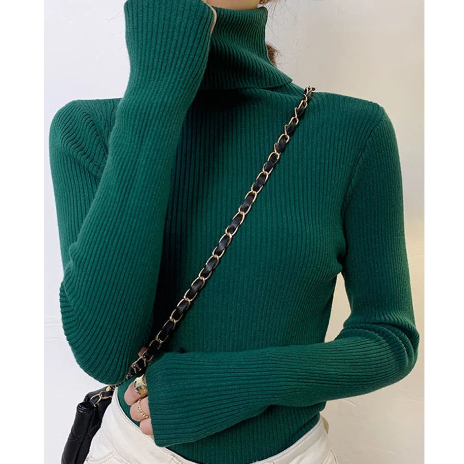 Women Fall Turtleneck Sweater