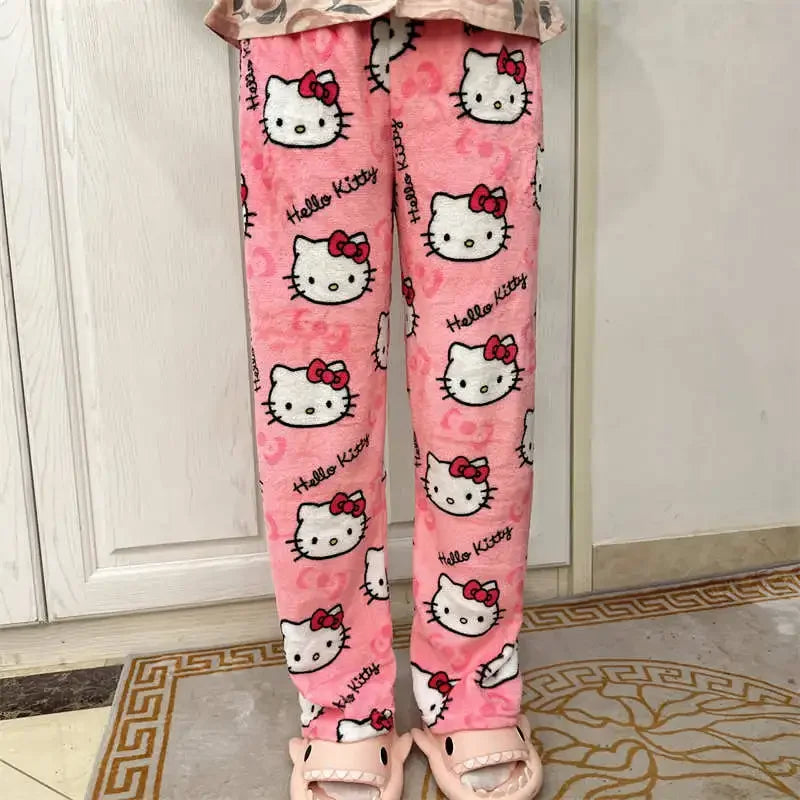 Hello Kitty Fleece Coral Pajama Pants