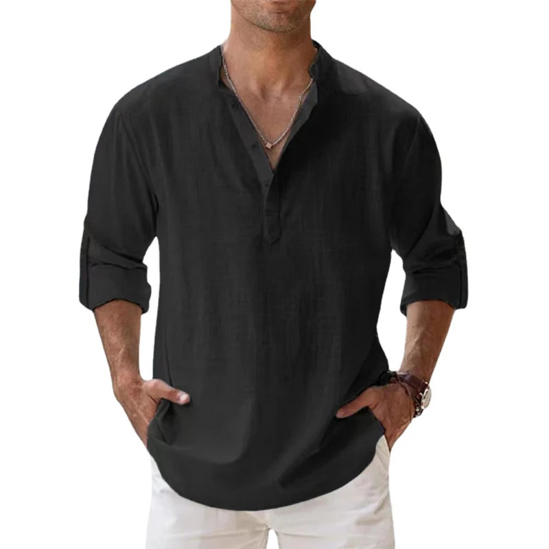 New Cotton Linen Shirts for Men