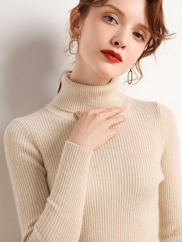 Women Fall Turtleneck Sweater