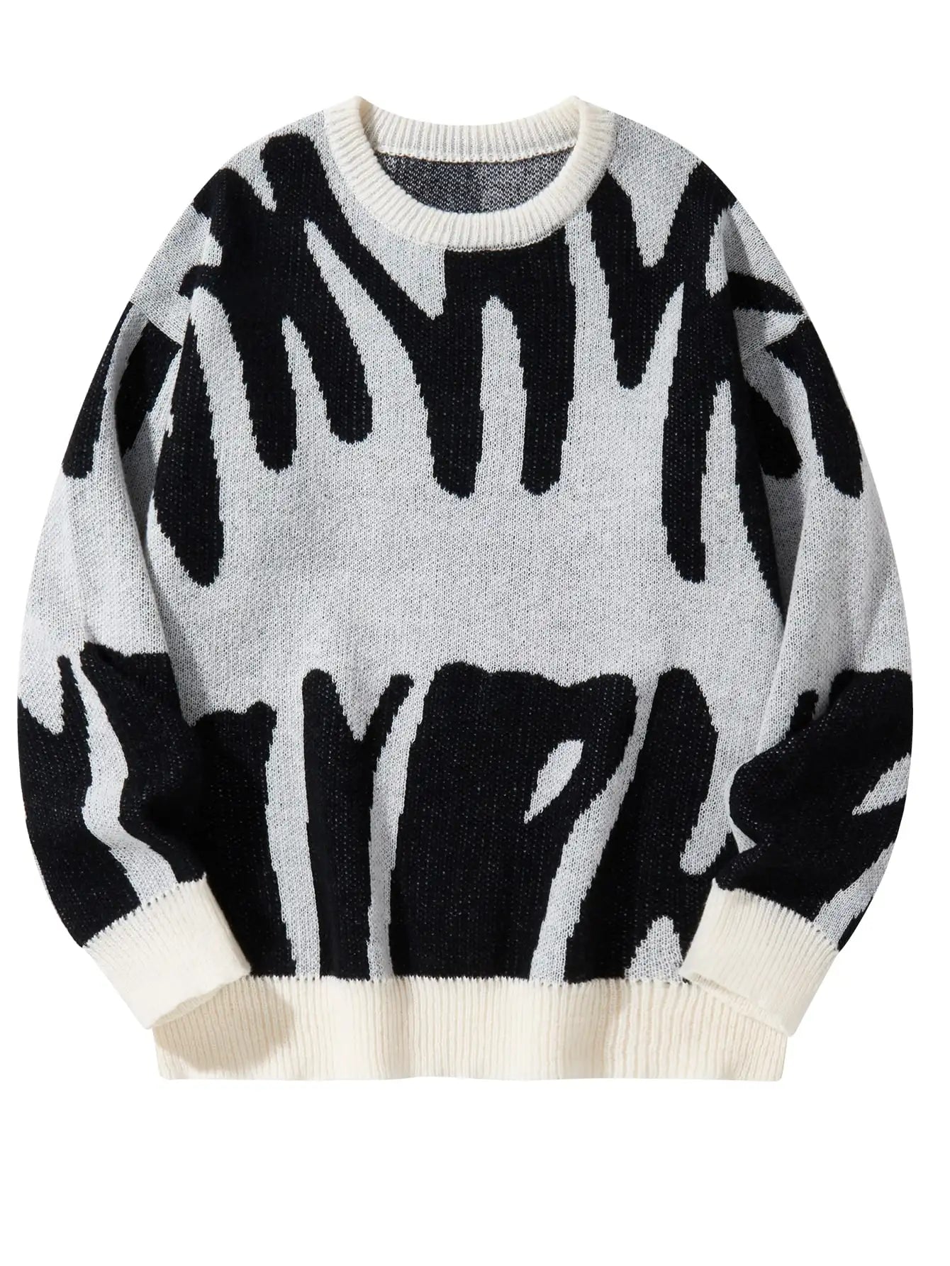 New Popular Winter Irregular Jacquard Sweater