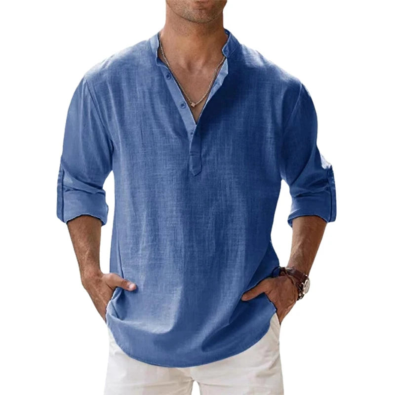 New Cotton Linen Shirts for Men