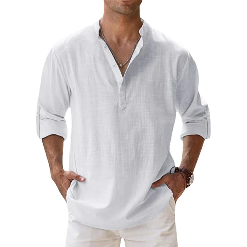 New Cotton Linen Shirts for Men