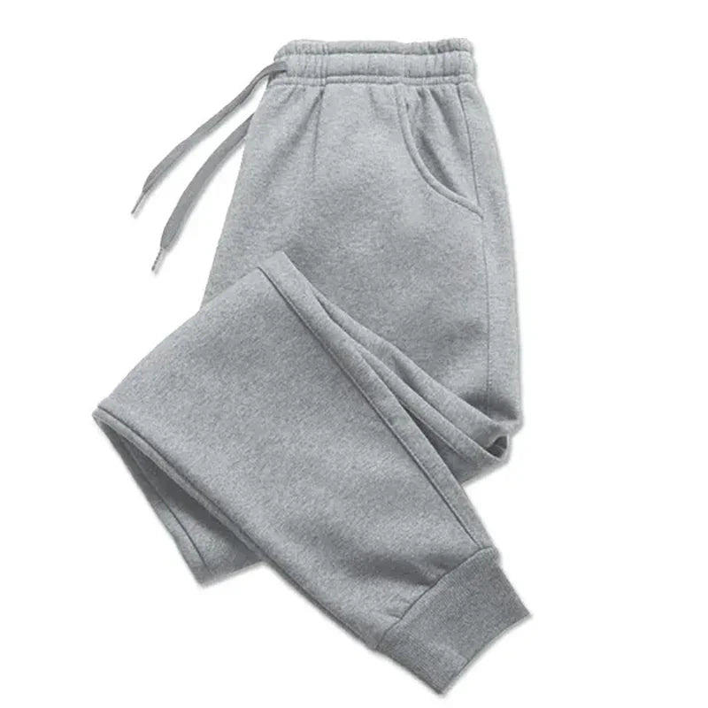 Mens Casual Pants Winter Fleece Sweatpants