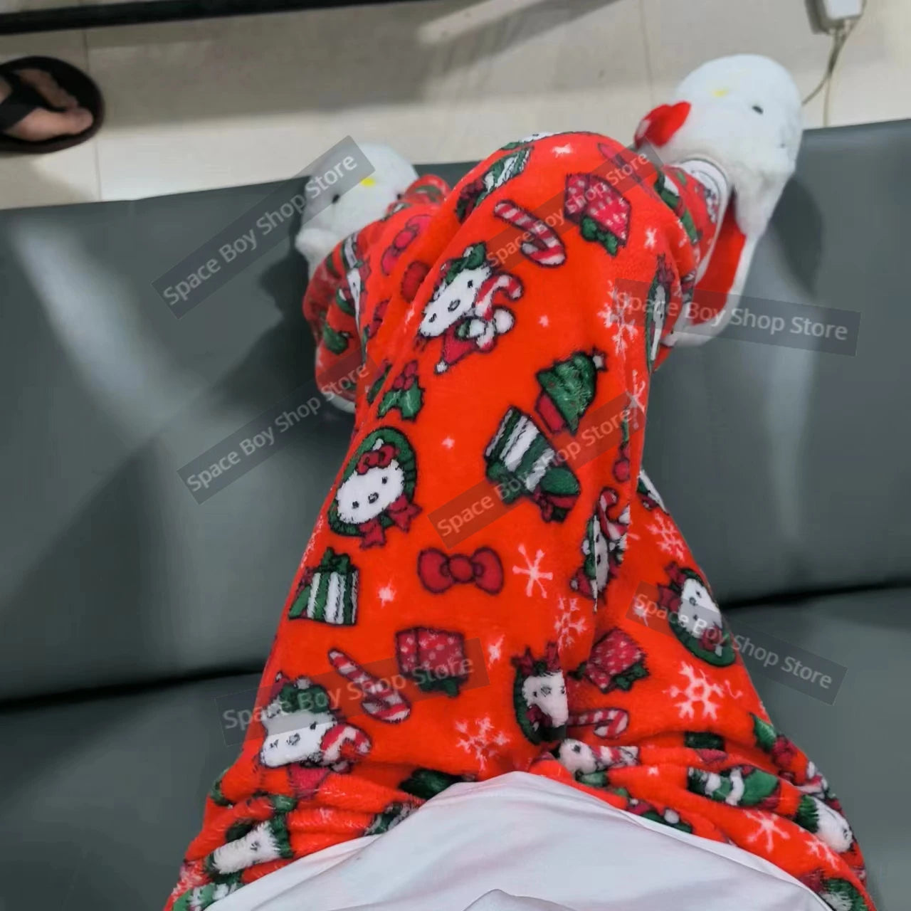 Hello Kitty Fleece Coral Pajama Pants