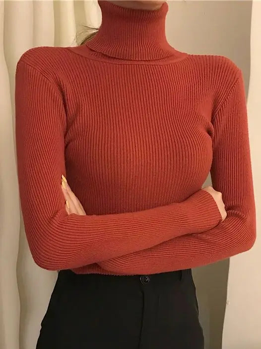 Women Fall Turtleneck Sweater