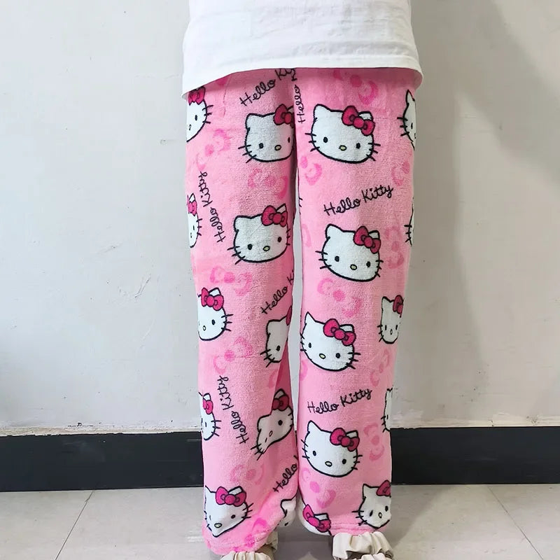 Hello Kitty Fleece Coral Pajama Pants