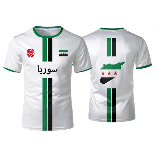 Syria Football T Shirts Men's