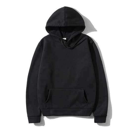 loose tops solid colour hooded polyester men's