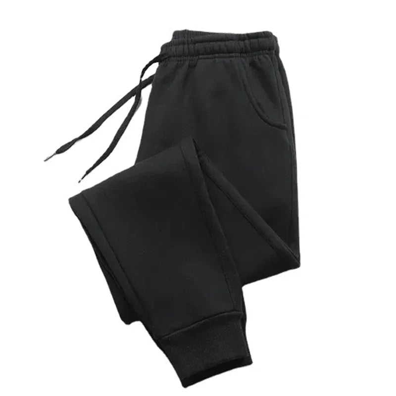 Mens Casual Pants Winter Fleece Sweatpants