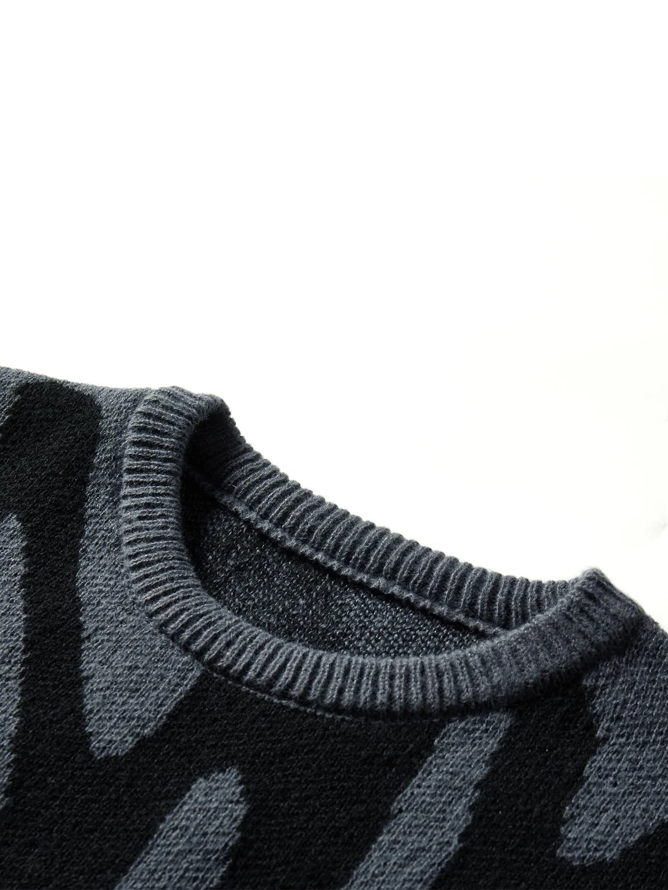 New Popular Winter Irregular Jacquard Sweater